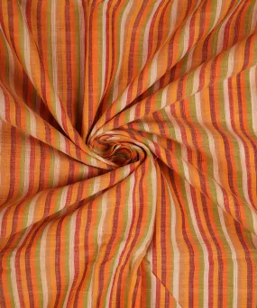 1.4m Multicolor handwoven stripe cotton mangalagiri kurta material