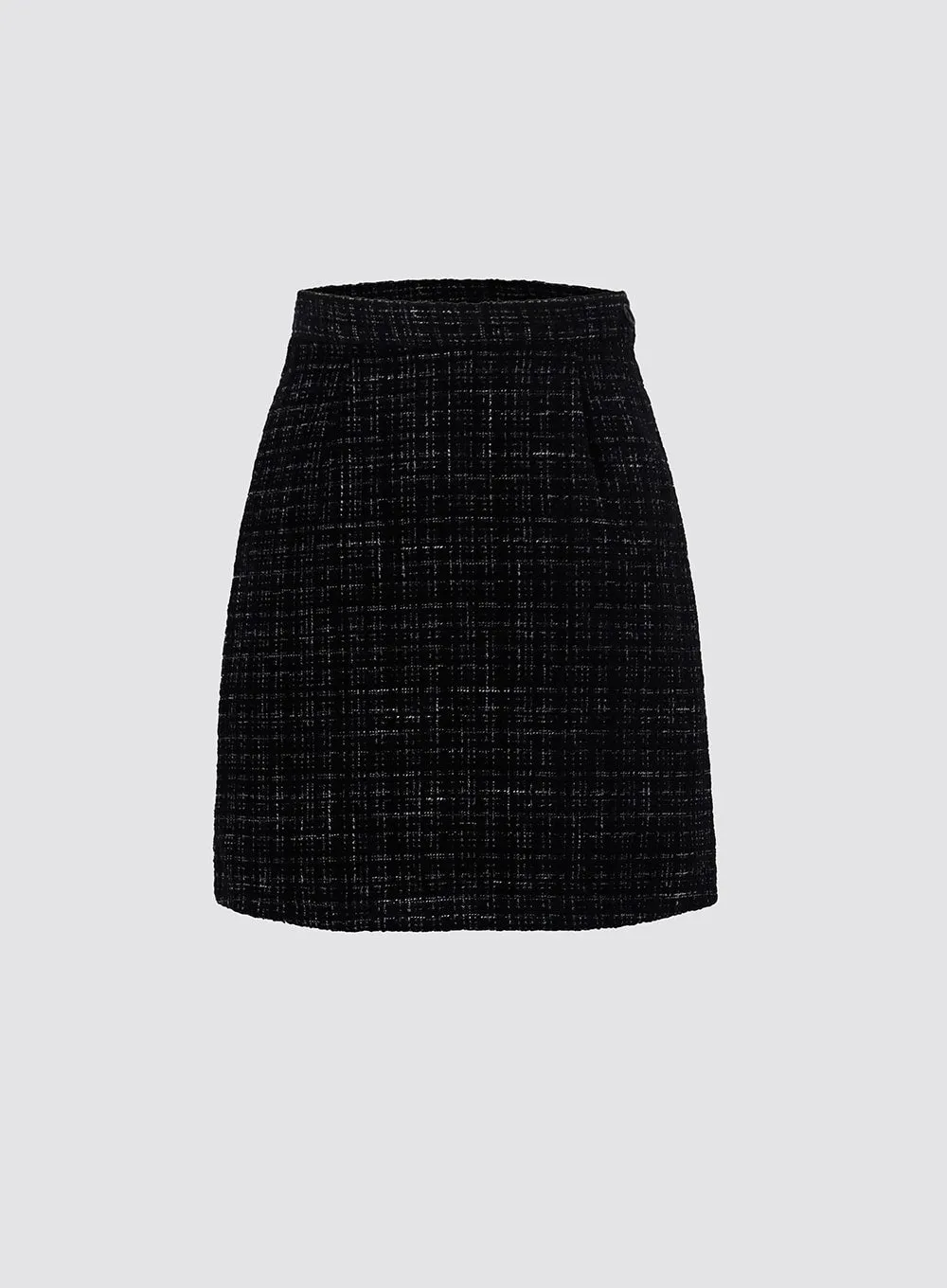 A-Line Tweed Mini Skirt IO312