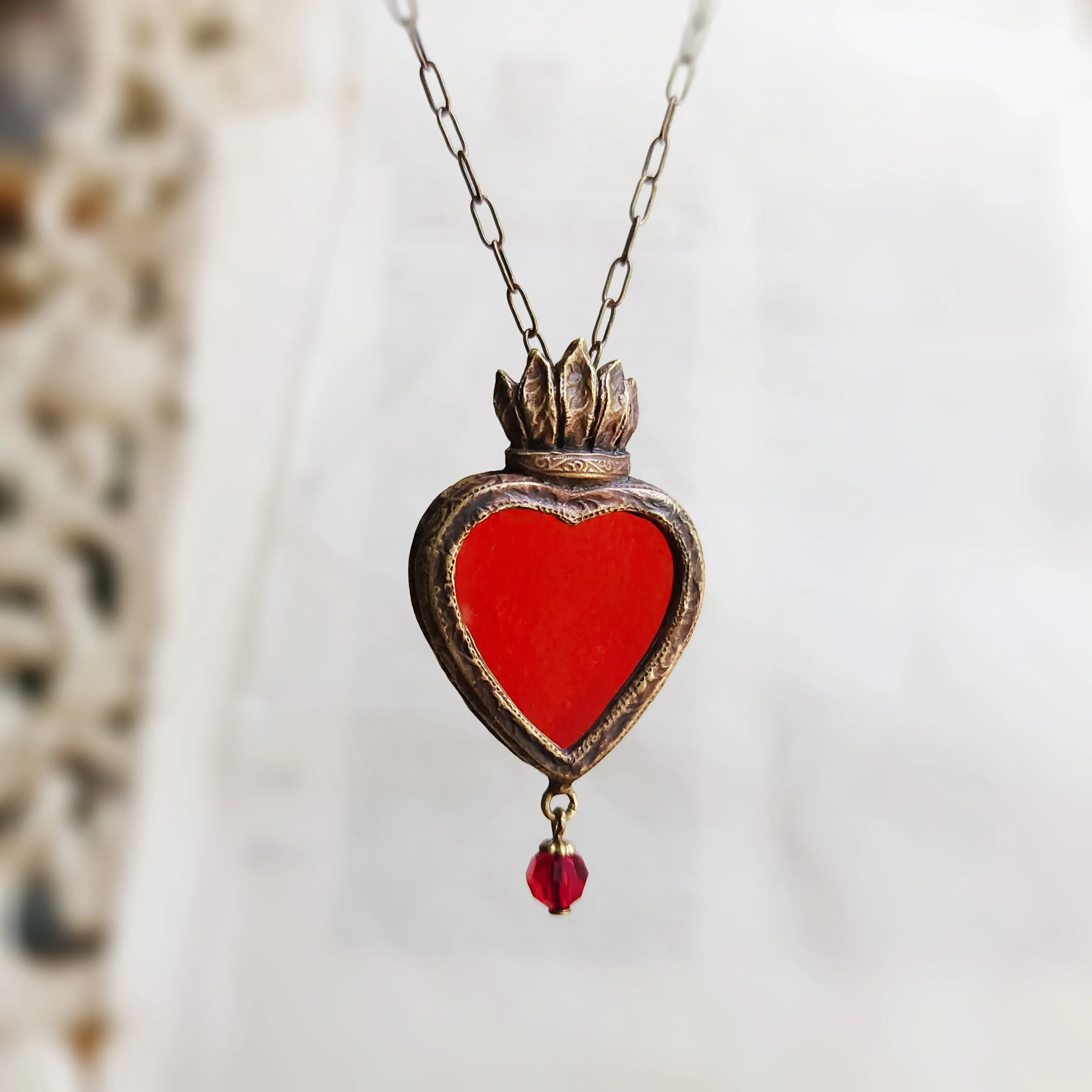 a thousand stars - sacred heart amulet