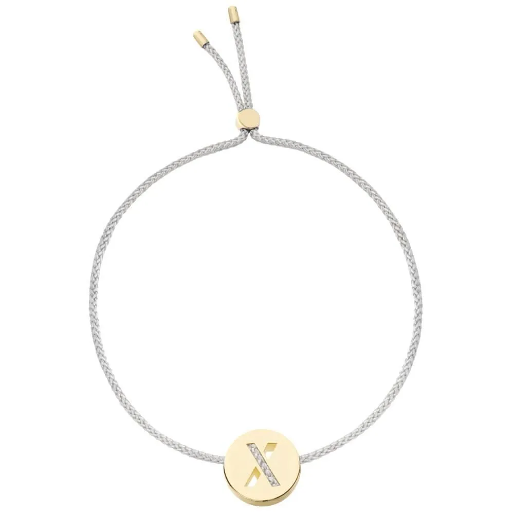 ABC's - X 18K Gold Plated Bracelet