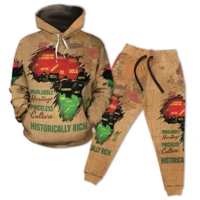 African Pride Of Invaluable Heritage All-over Hoodie and Joggers Set