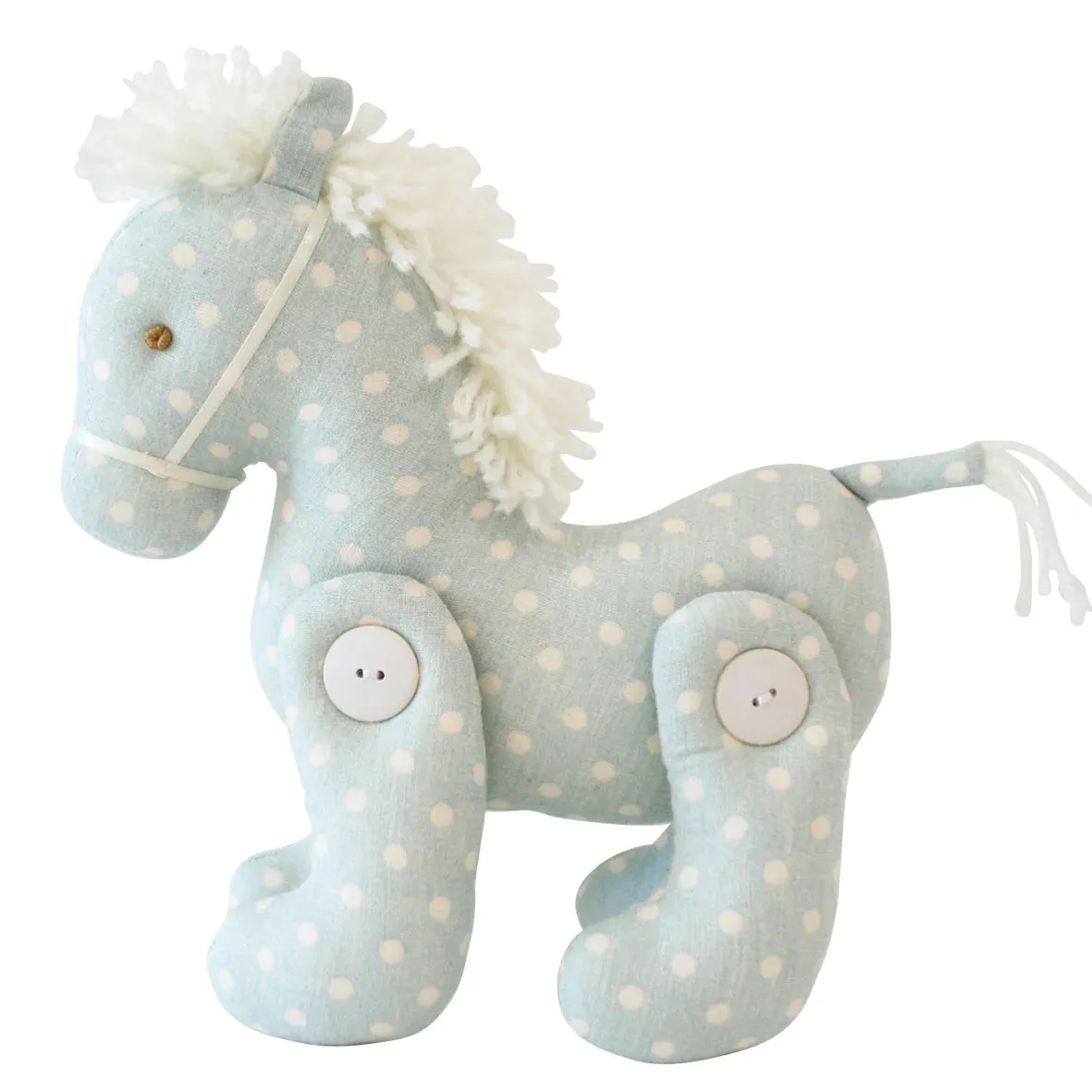 Alimrose Horse Stick Rattle Duck Egg Blue