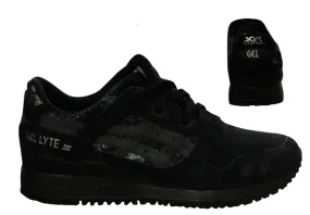 Asics Gel-Lyte III Lace Up Womens Trainers Running Black HN6K5 9090 B33B