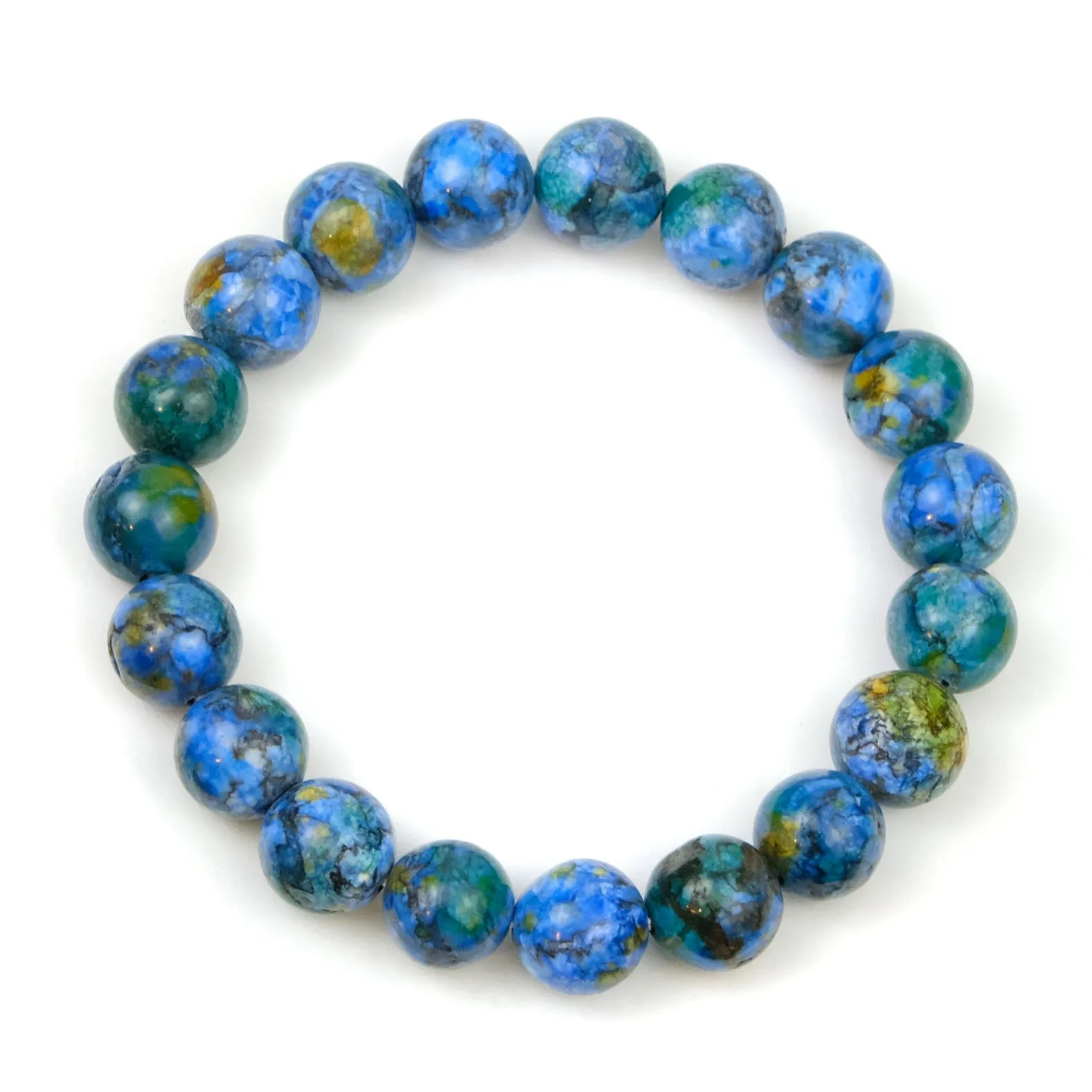 Azurite/Malachite Stretch Bracelet 10mm