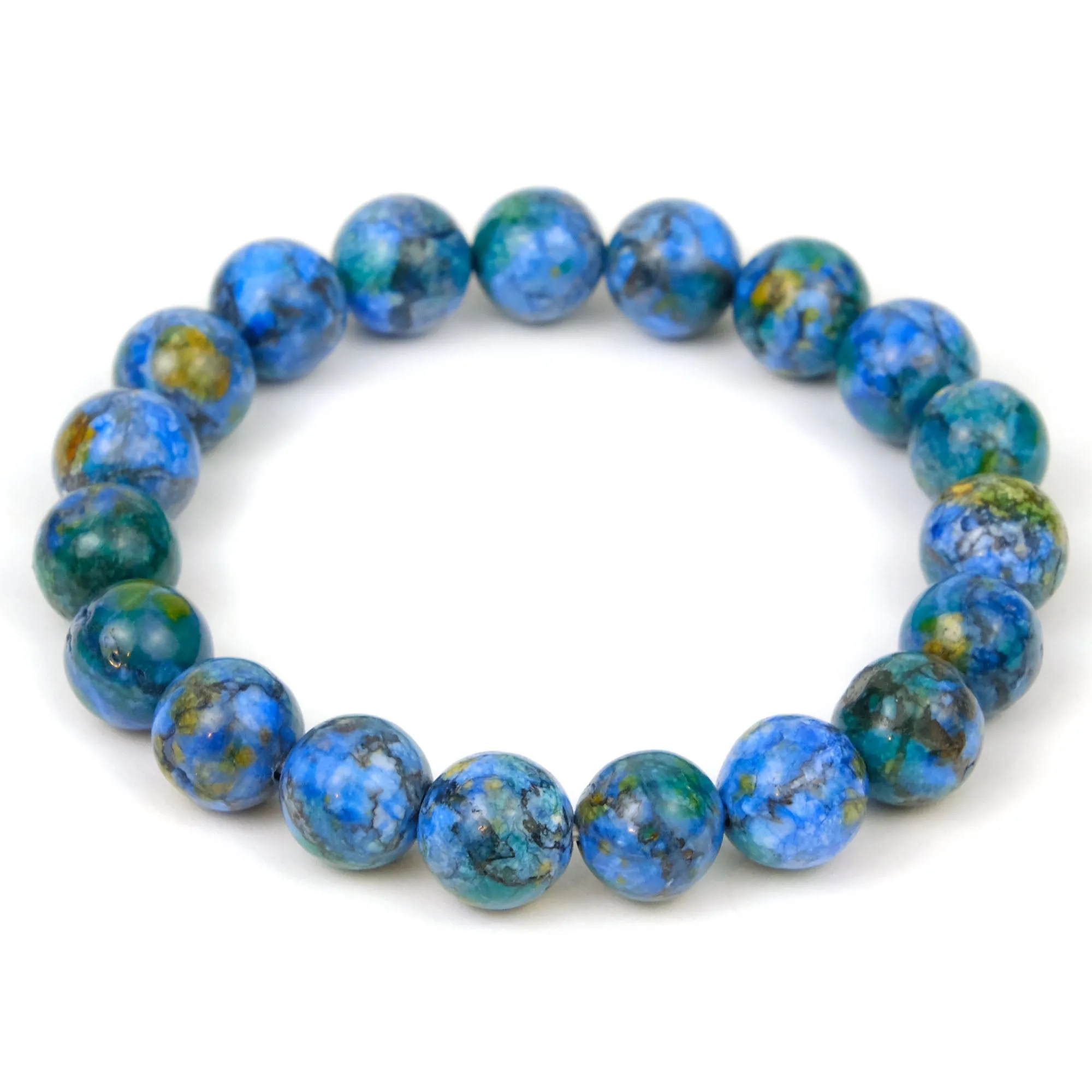 Azurite/Malachite Stretch Bracelet 10mm