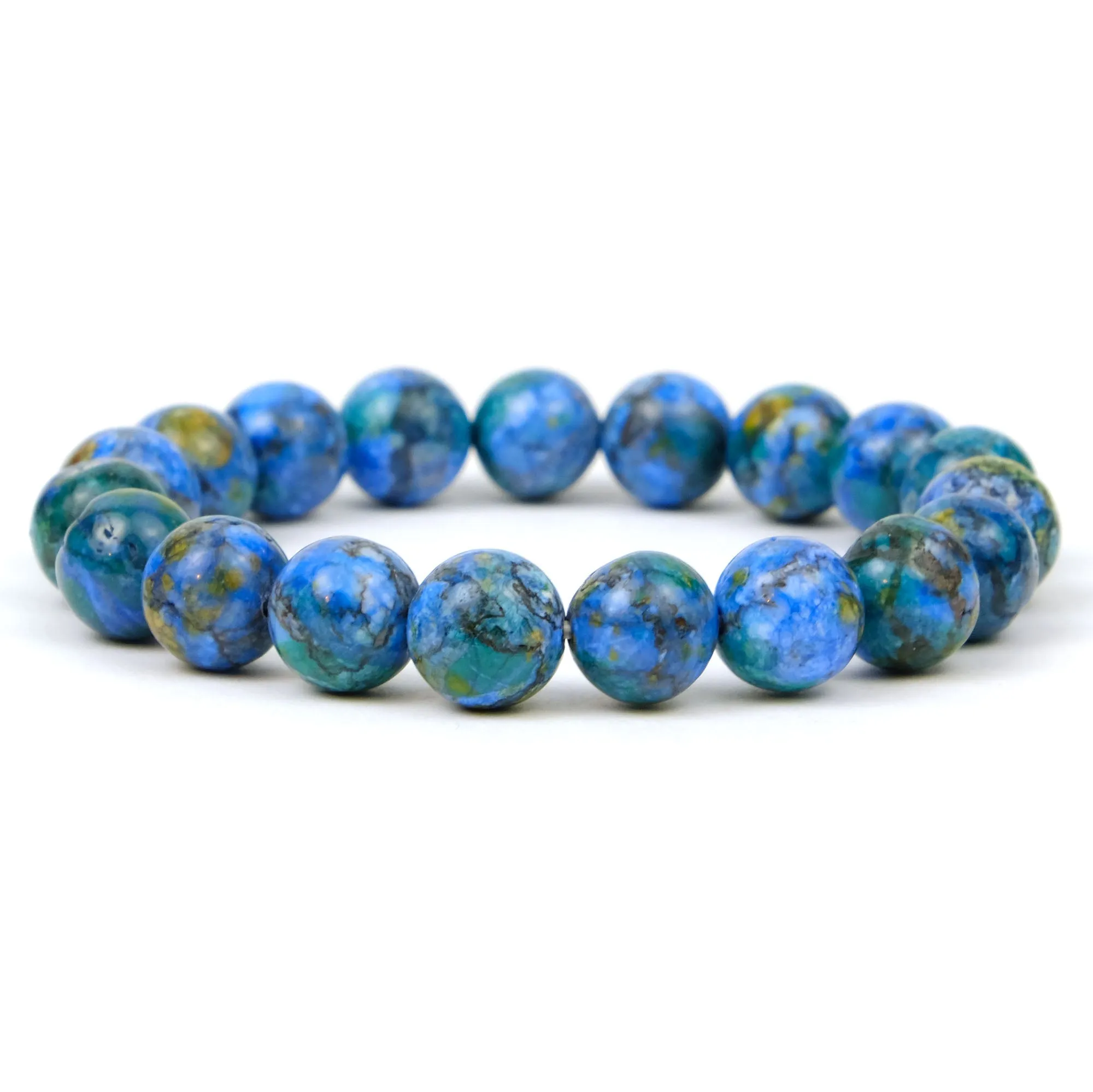 Azurite/Malachite Stretch Bracelet 10mm