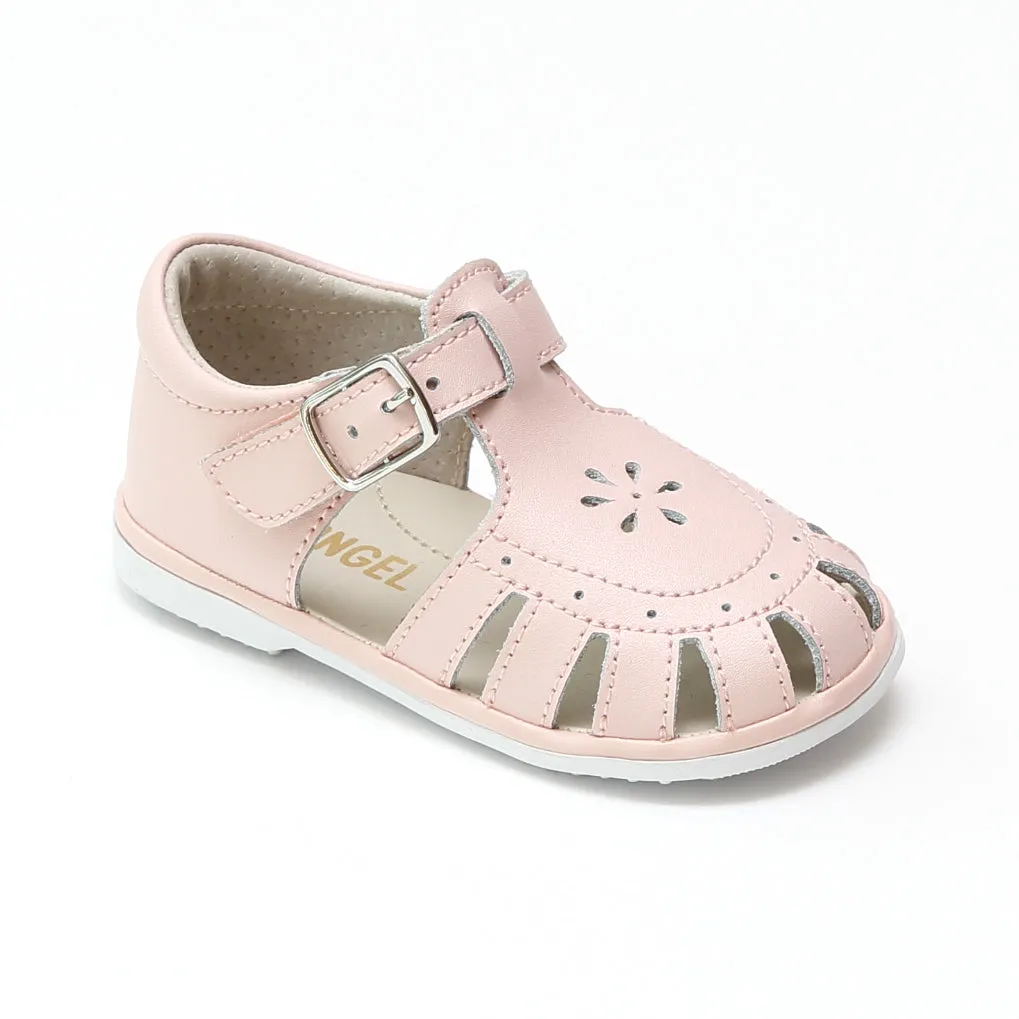 Baby Shelby Caged Leather Sandals