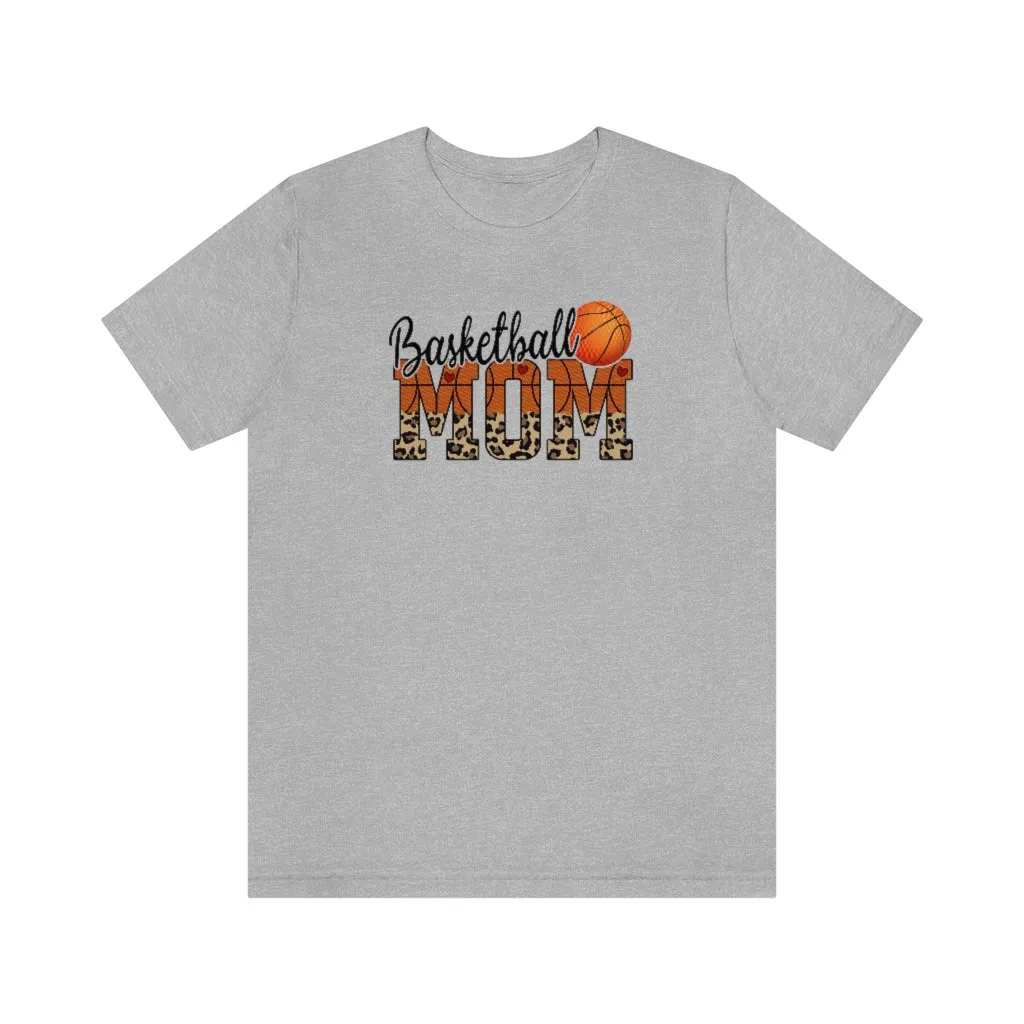 Basketball Mom Leopard Shirt | Sports Mom Tee