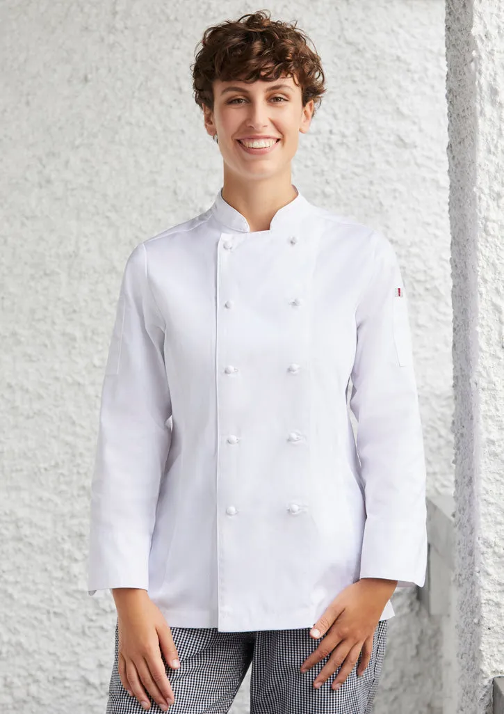 Biz Collection Womens Al Dente L/S Chef Jacket-(CH230LL)