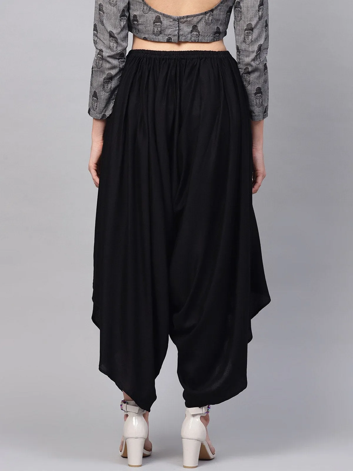 Black Dhoti Palazzo