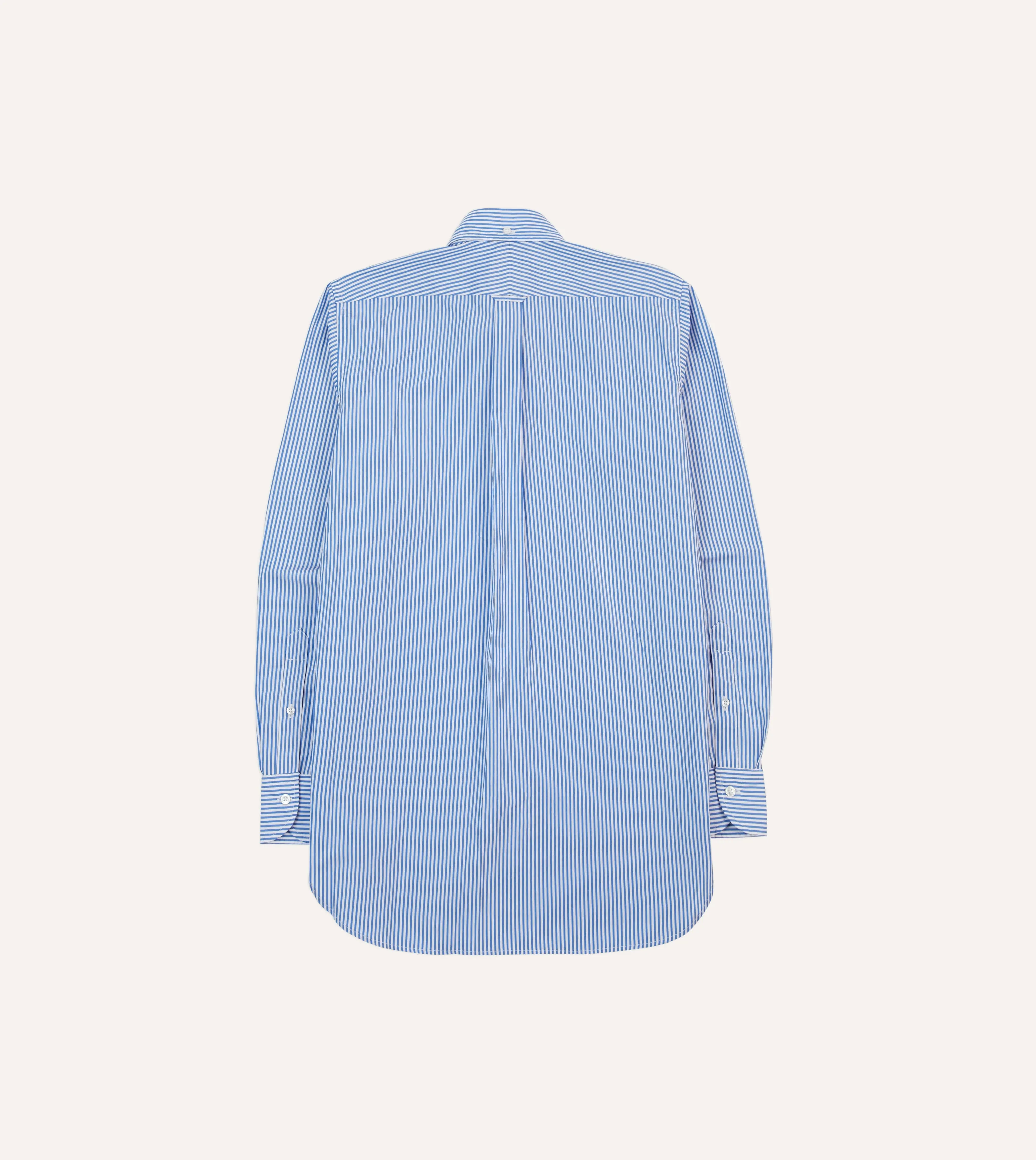 Blue Bengal Stripe Cotton Poplin Button-Down Shirt