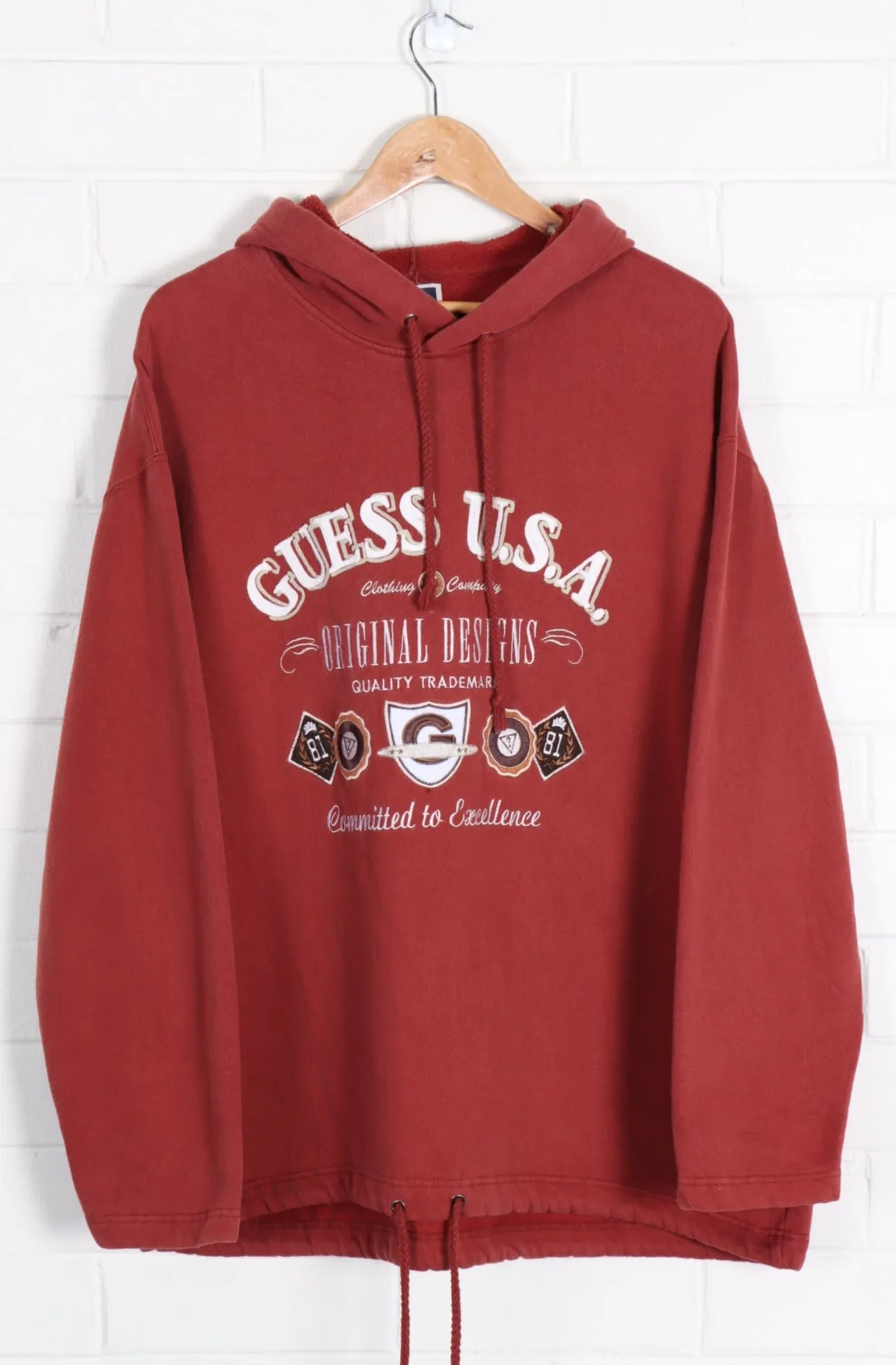 BOOTLEG Guess Embroidered Hoodie Korean Made (XL-XXL)