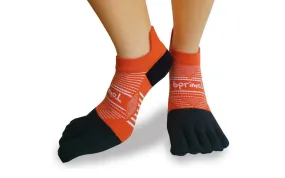 Bprimal Performance Five-Toe Socks - Regular Weight - No-Show - Sunrise