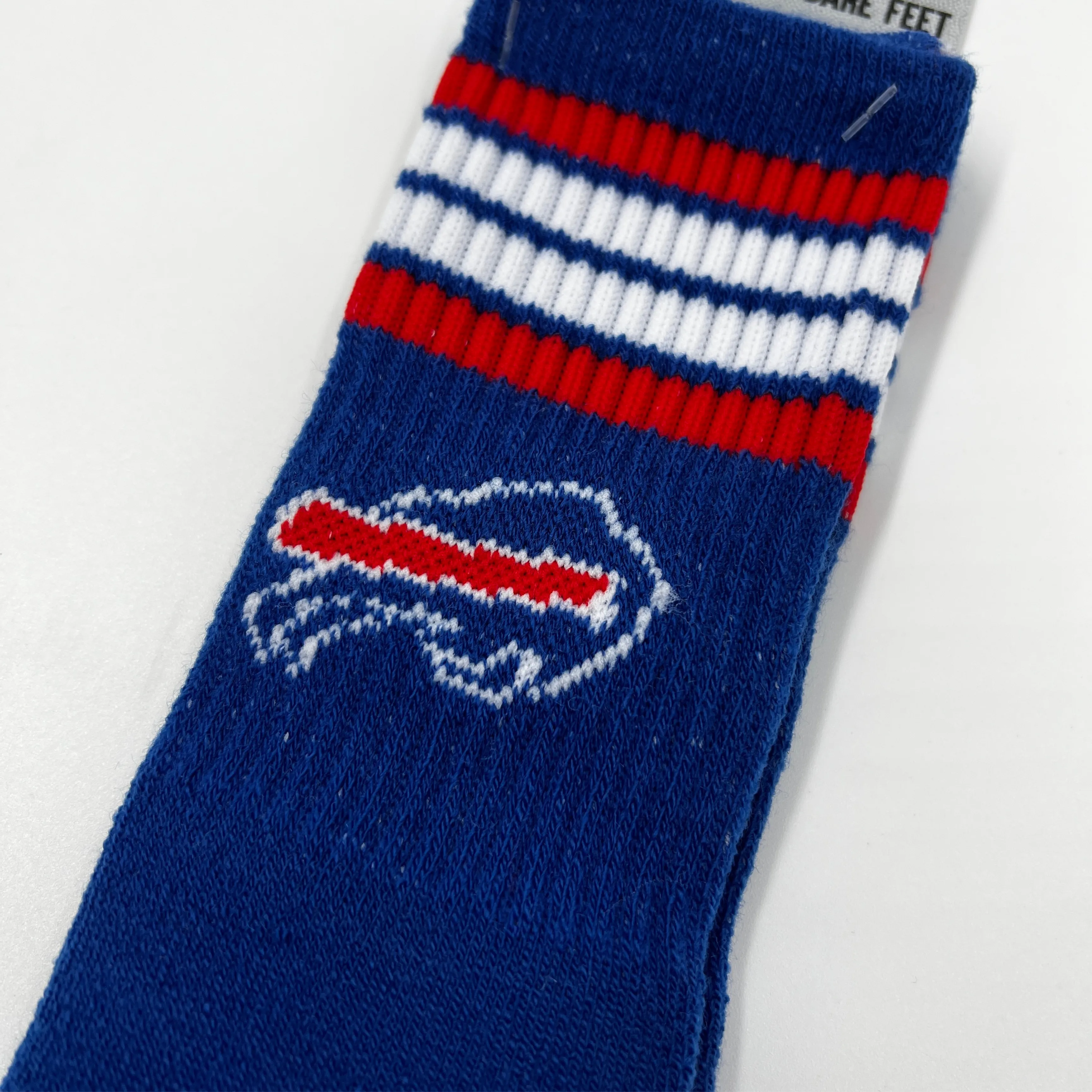 Buffalo Bills Four Stripe Deuce Socks