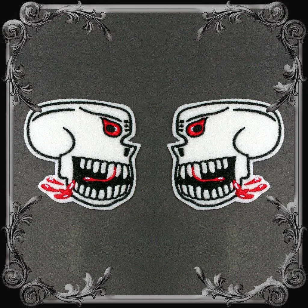 Burma Banshees Skull Patch - Pair