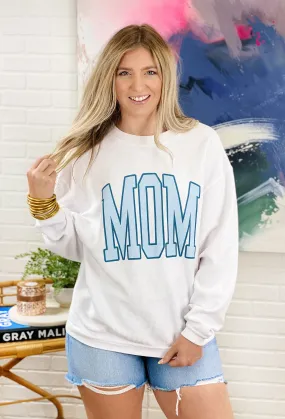 Charlie Southern: Mom Corded Pullover in Blue