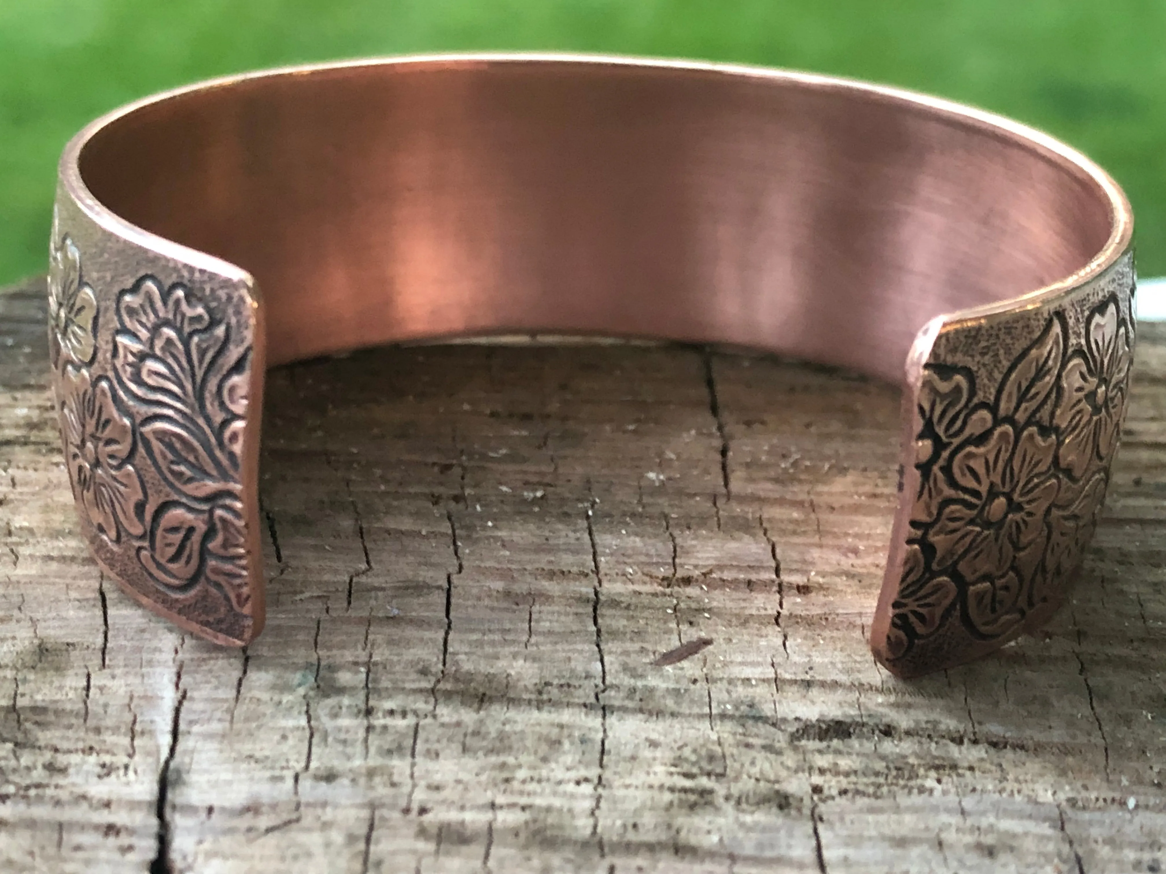 Cherry Blossom Copper Cuff