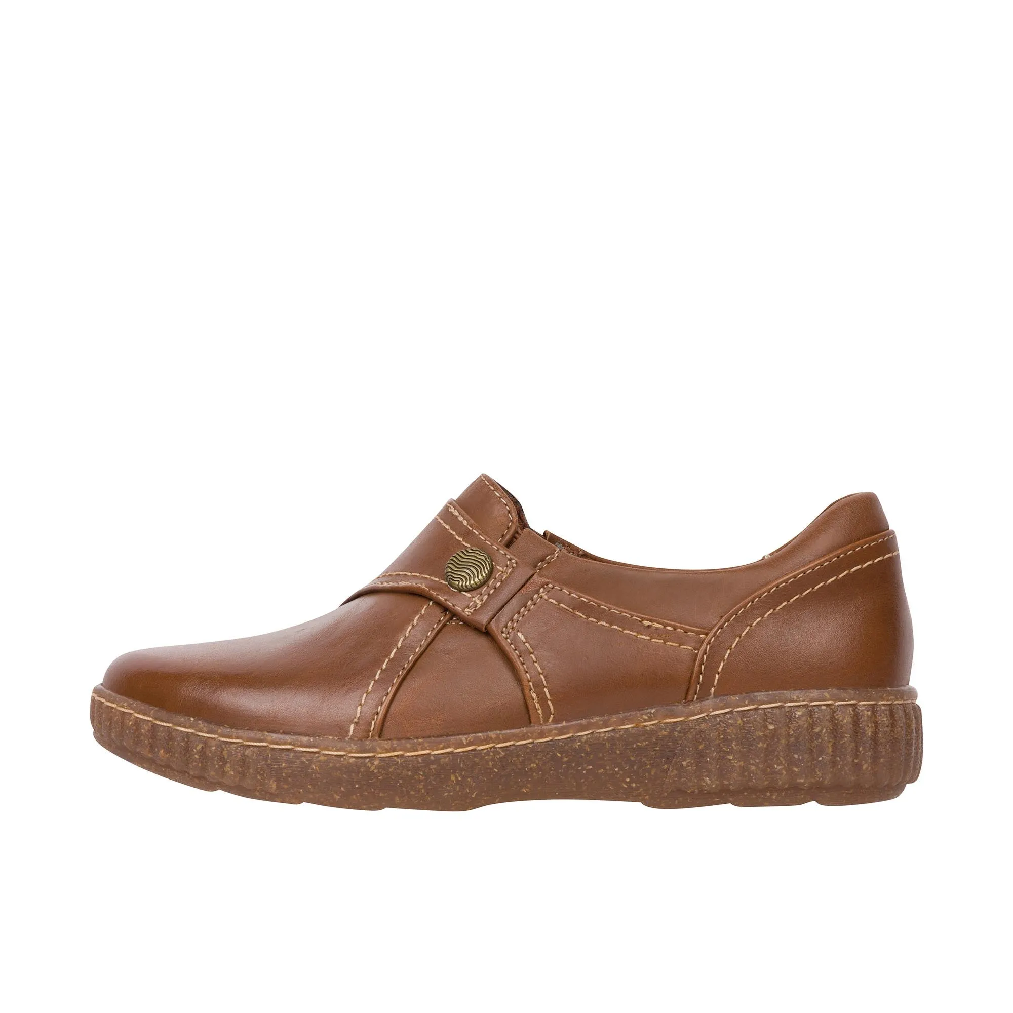 Clarks Womens Caroline Pearl Dark Tan