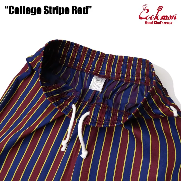 Cookman Chef Pants - College Stripe Red