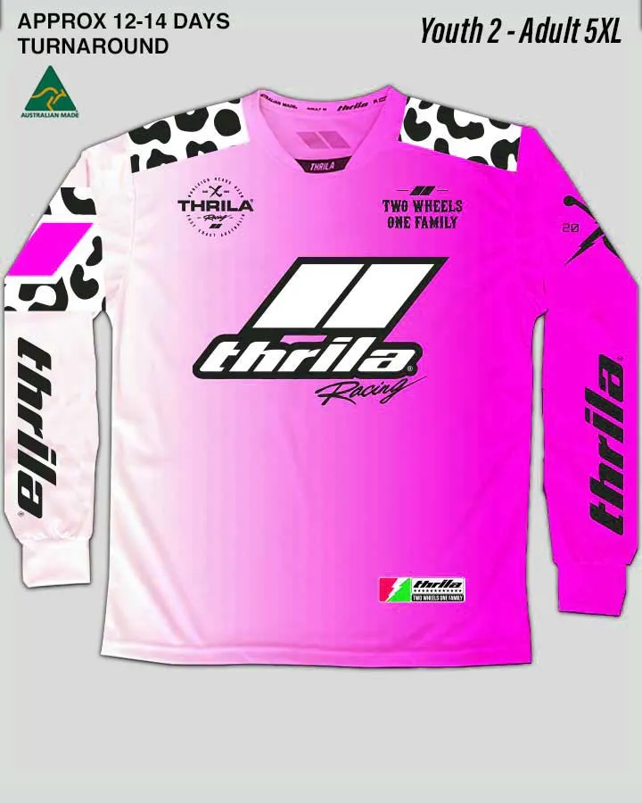 Cool Cat Jersey PINK - Custom Name & No. | 12 Days