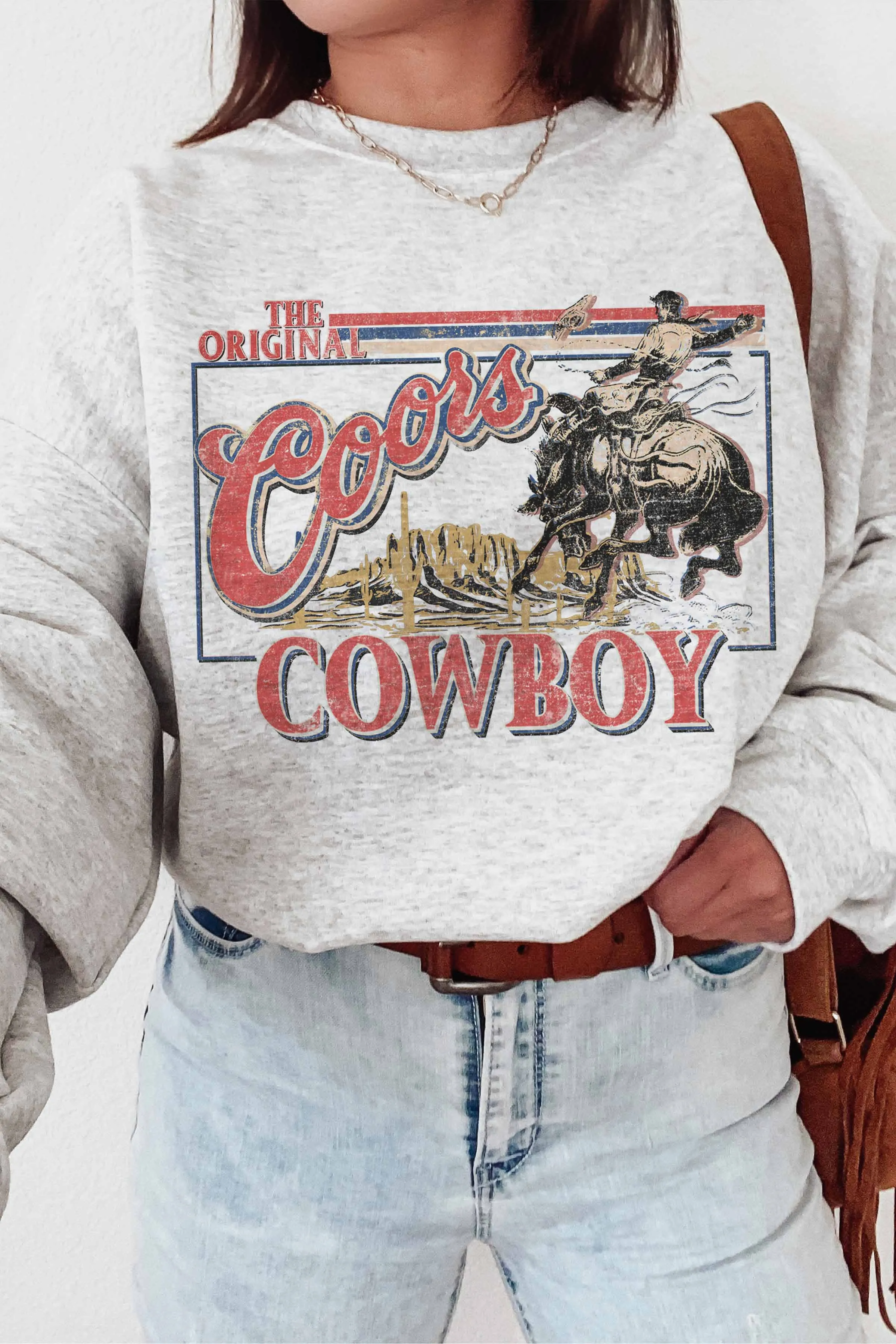 Coors Cowboy Graphic Crewneck