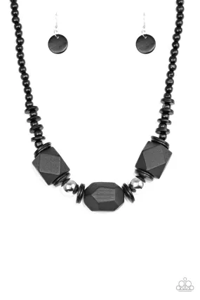 Costa Maya Majesty - Black Paparazzi Necklace