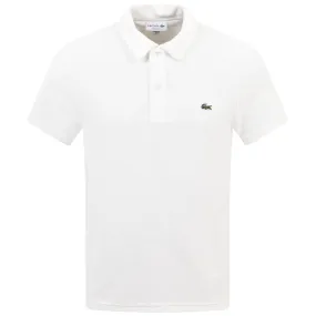 Cotton Blend Terry Cloth Regular Fit Polo White - SS24