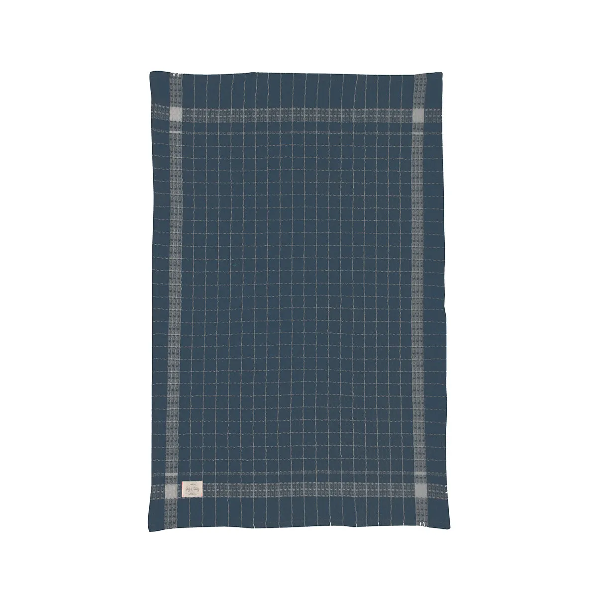 Denim Box Check Waffle Kitchen Towel