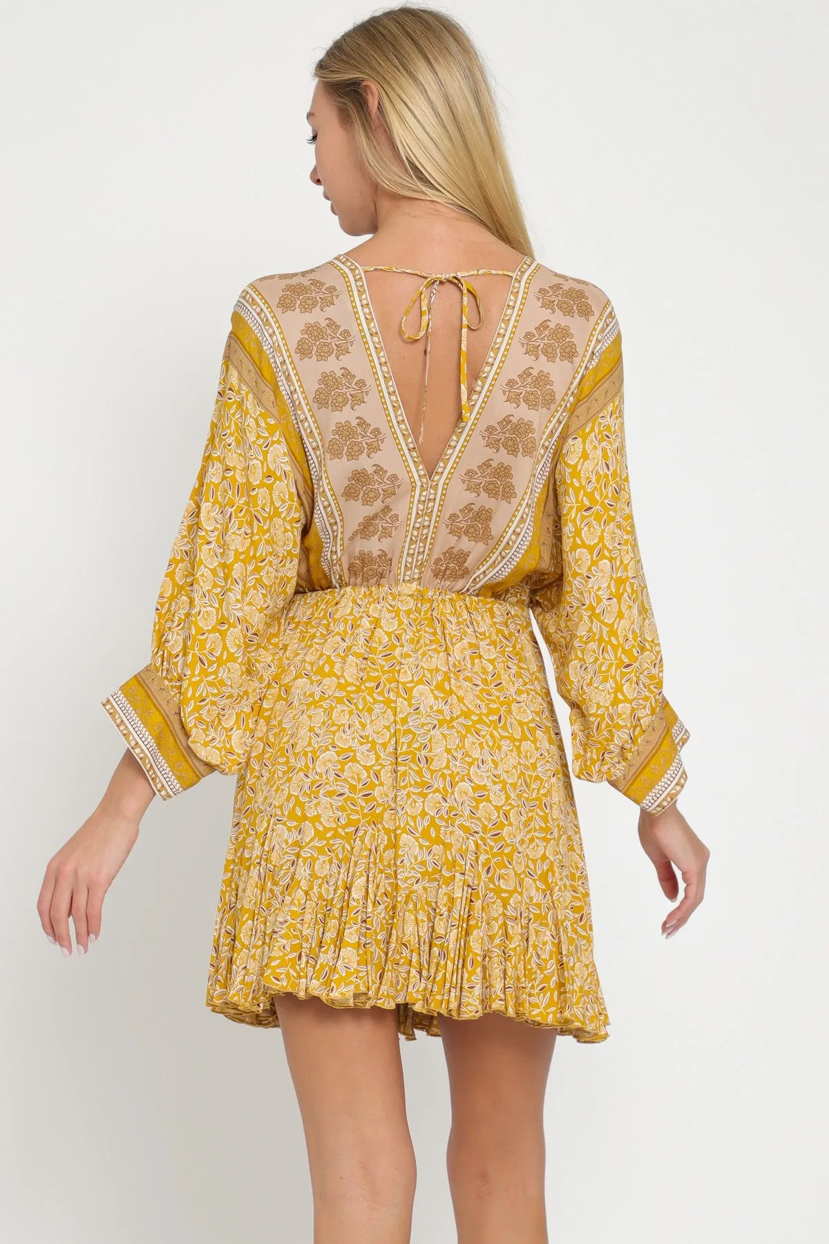 Dress - Dolman Sleeve - Yellow