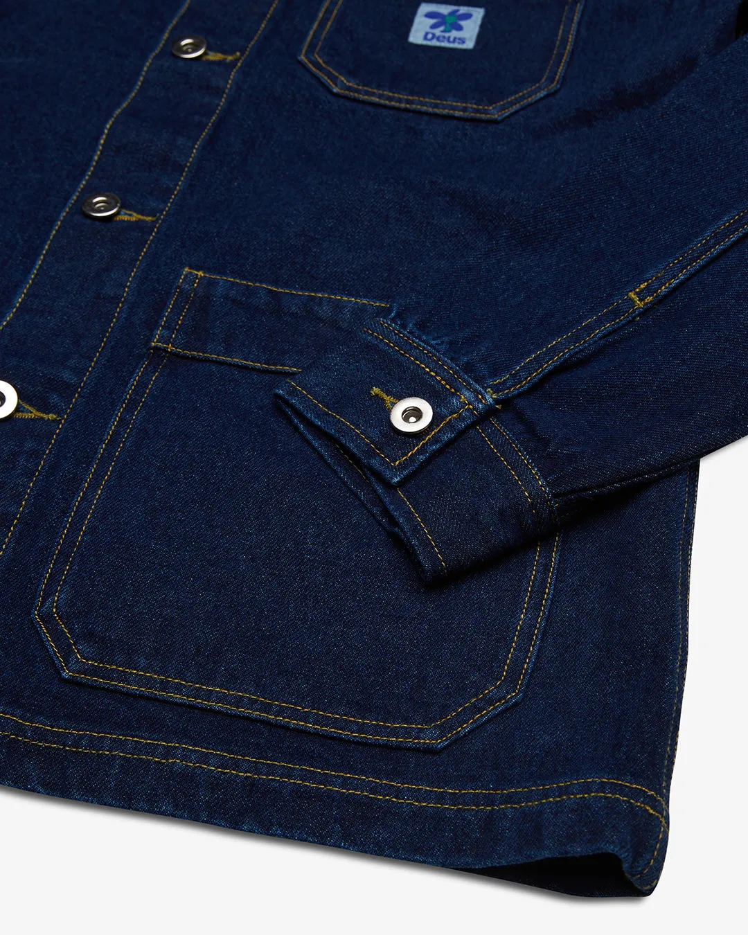 Edee Chore Shirt - Dry Indigo