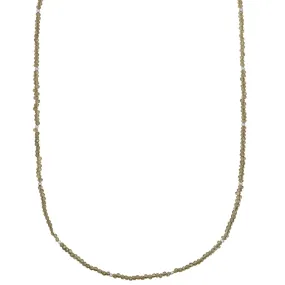 Faceted Silver Bead Necklace