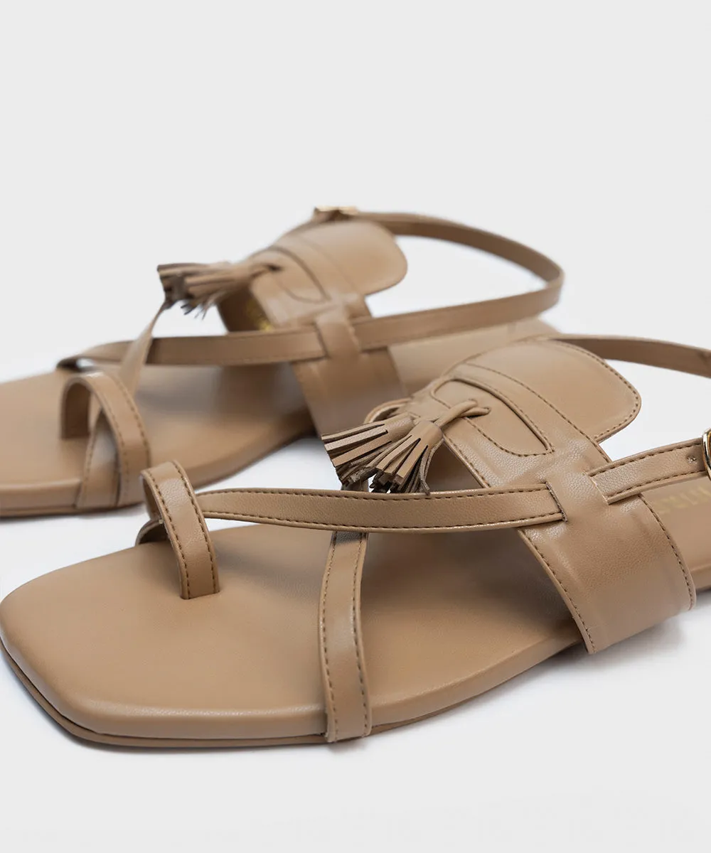 Faux Leather Sandals