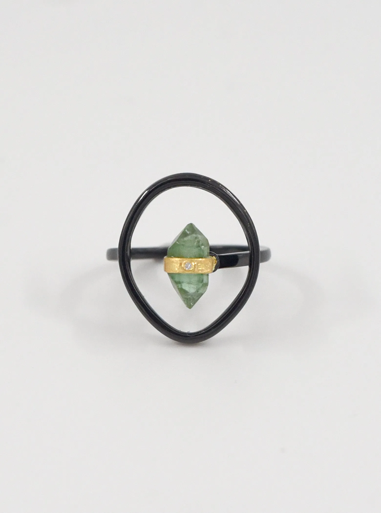 FlexiGlam Tourmaline With Diamond Ring