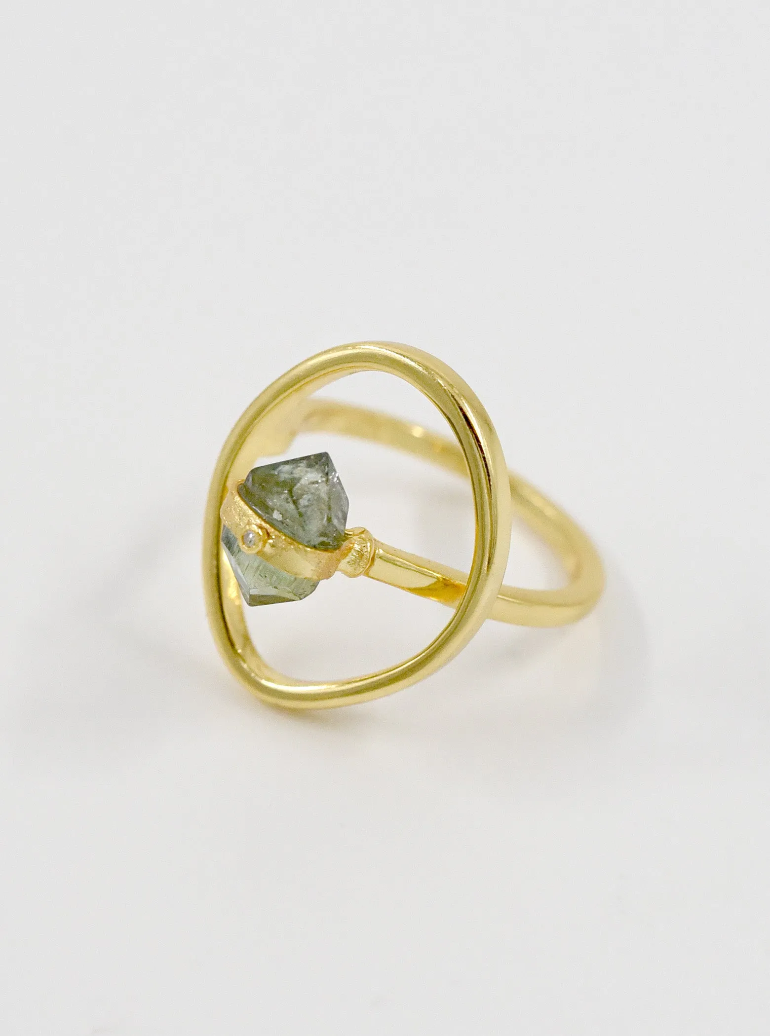 FlexiGlam Tourmaline With Diamond Ring