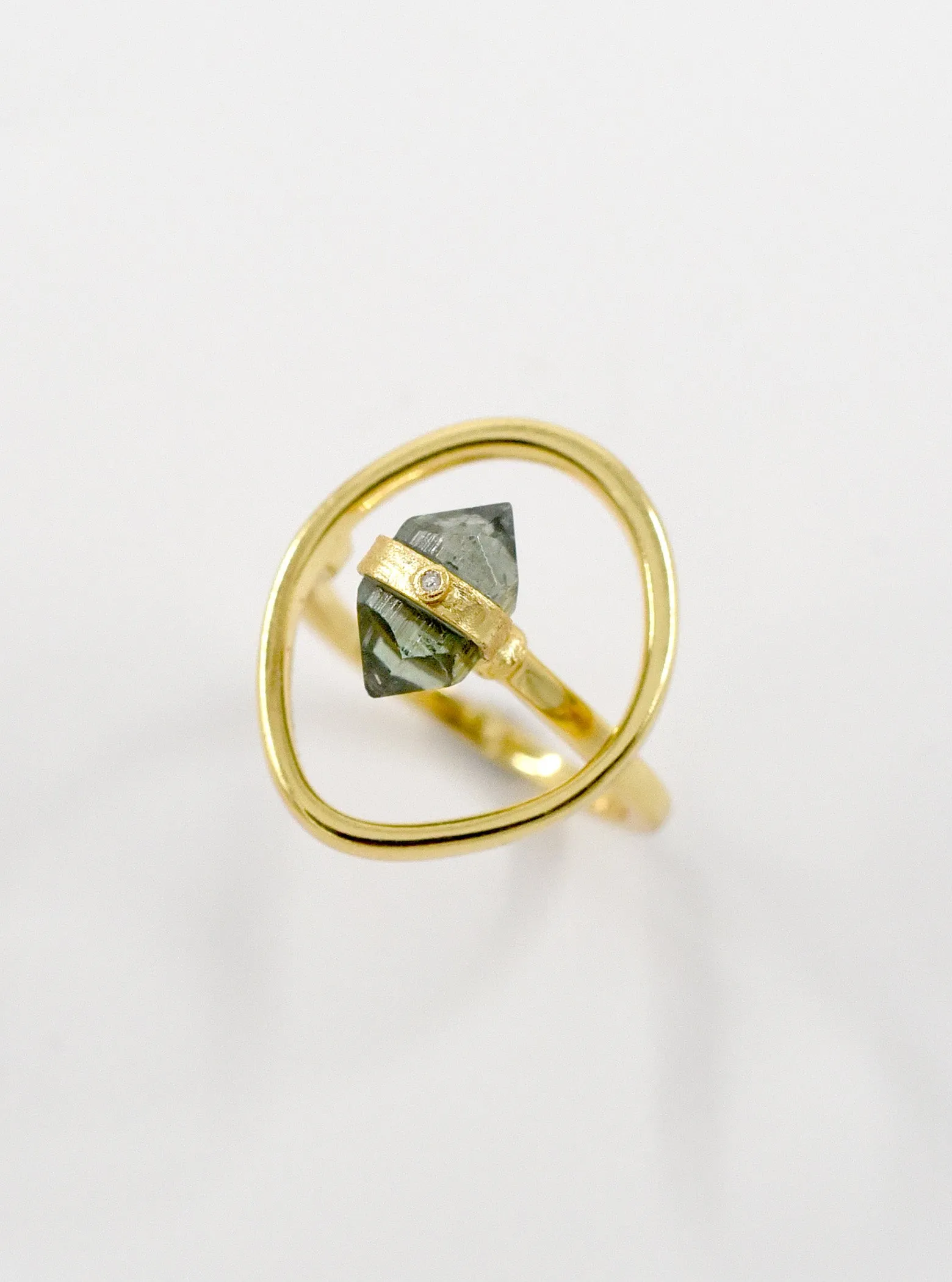 FlexiGlam Tourmaline With Diamond Ring