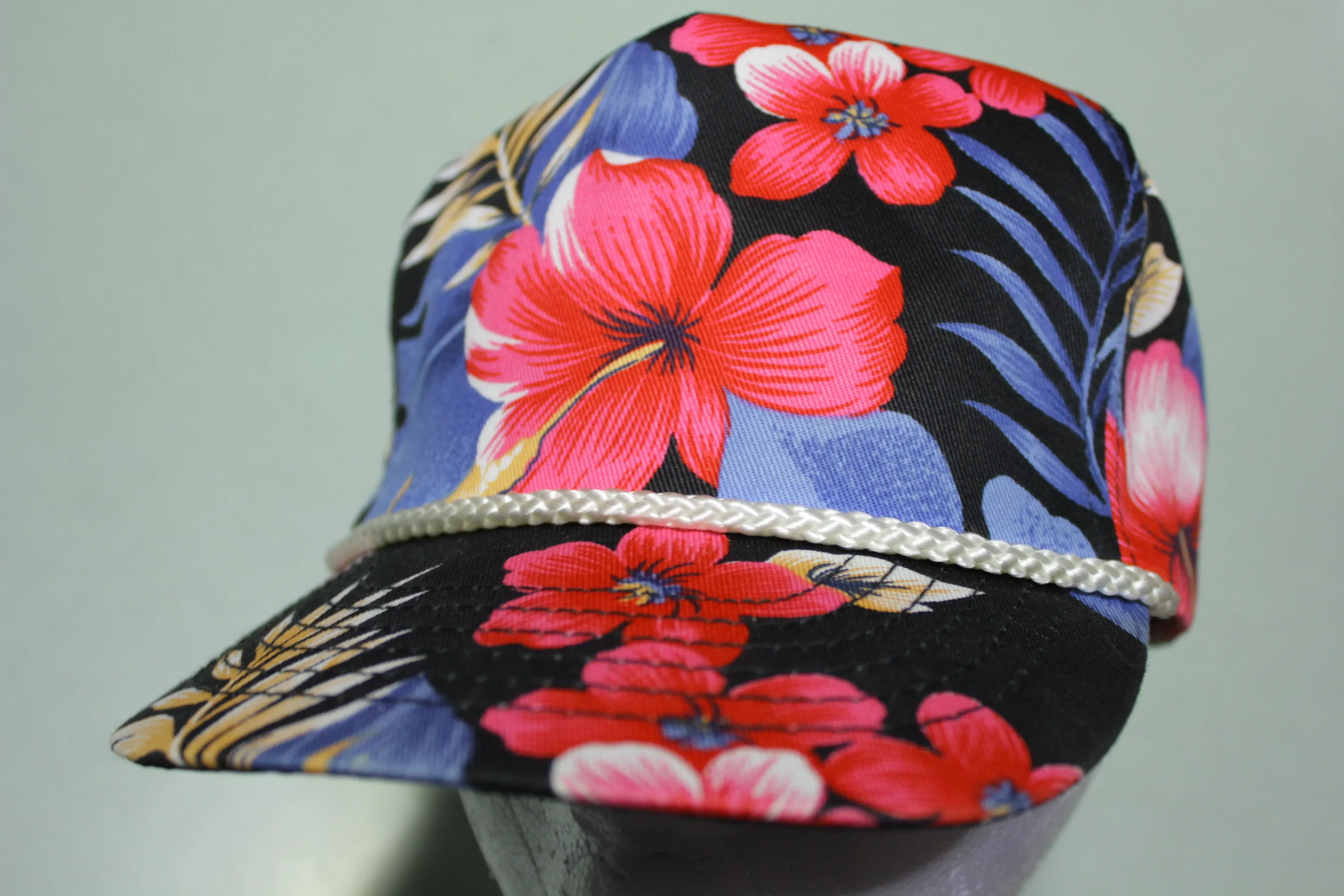 Floral Flower San Sun Vintage 90's Golf Trucker Snapback Adjustable Hat