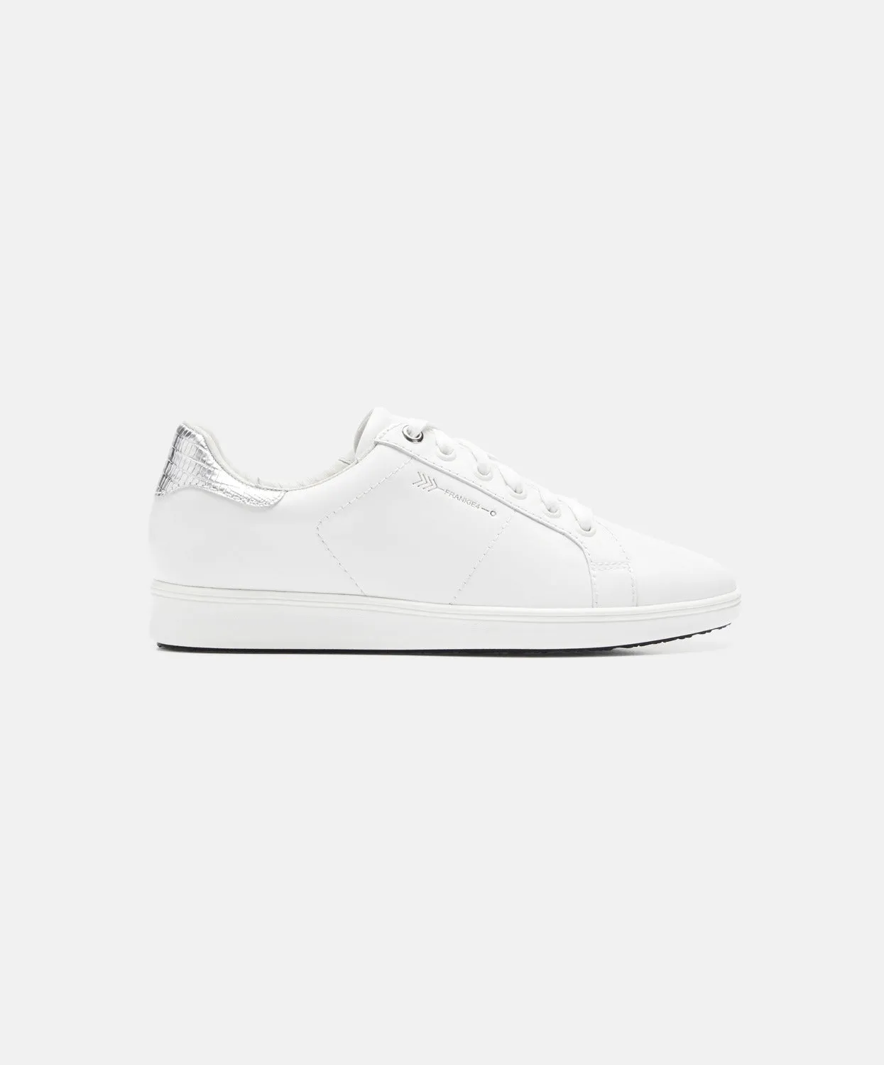 FRANKIE4 Jackie III White/Silver Lizard Sneakers