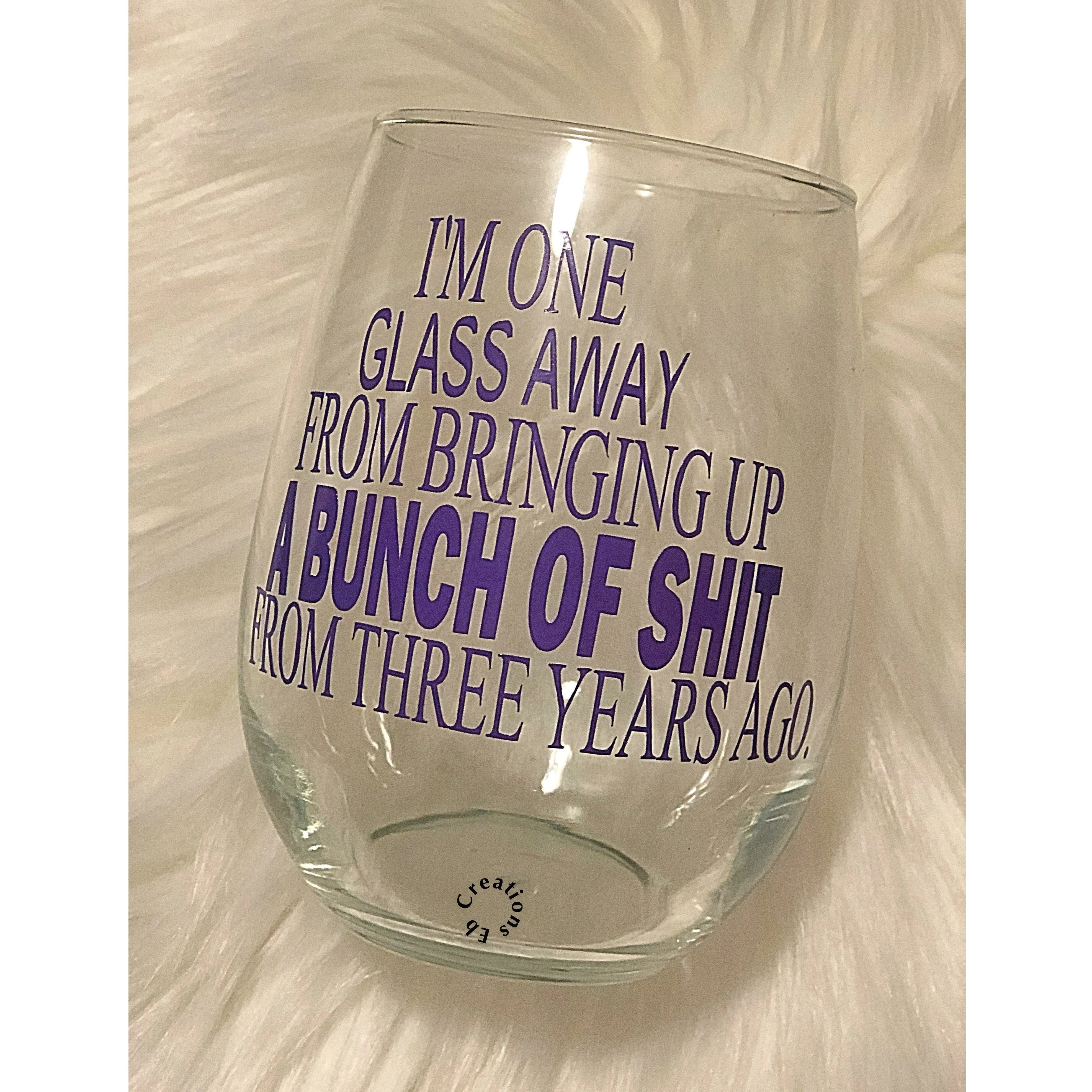 Funny wine glass