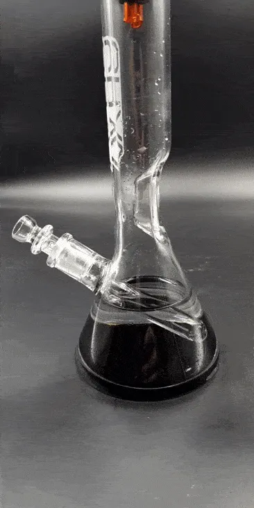 GRAV Small, Black Accent Beaker Base Water Pipe