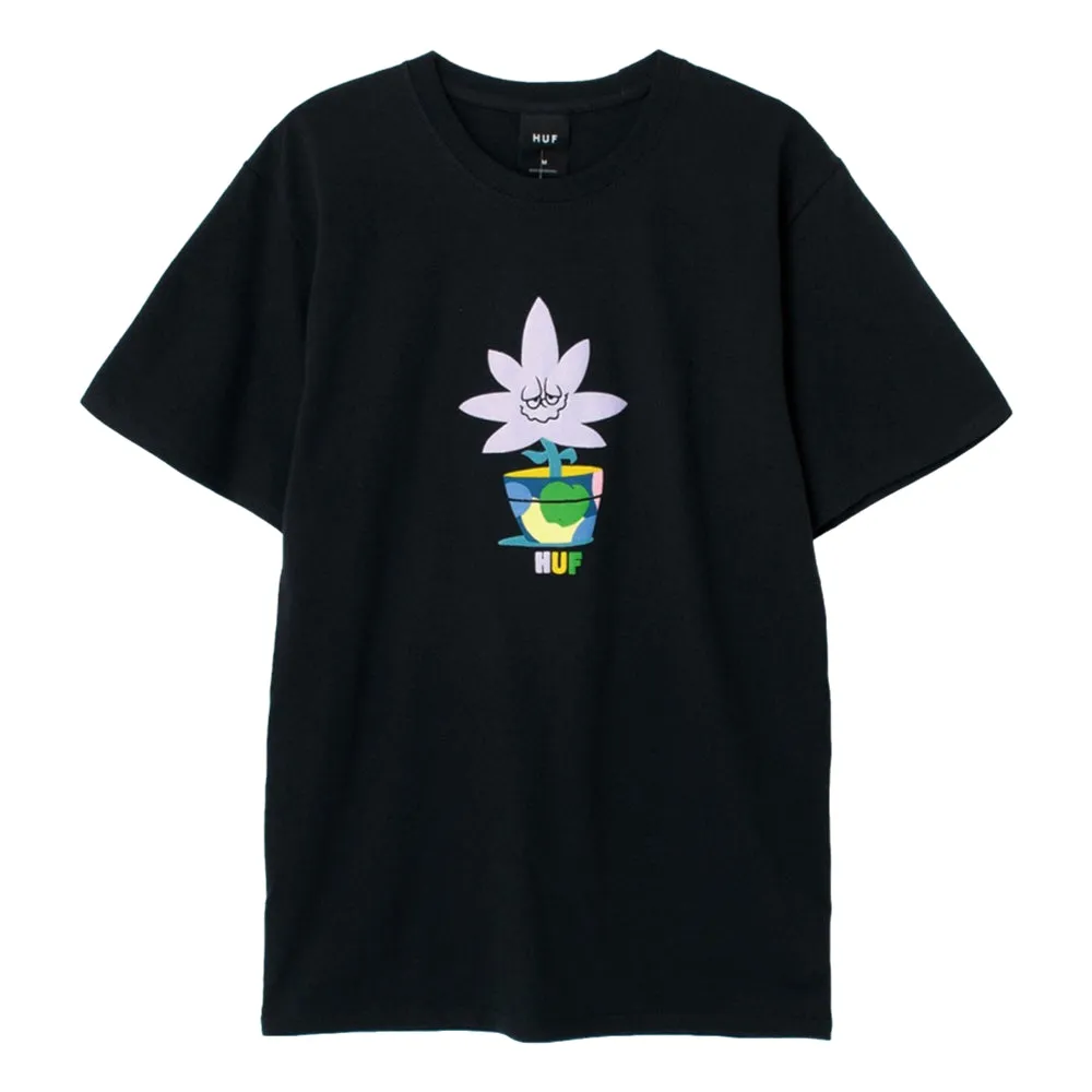 HUF POTTED S/S TEE-BLACK