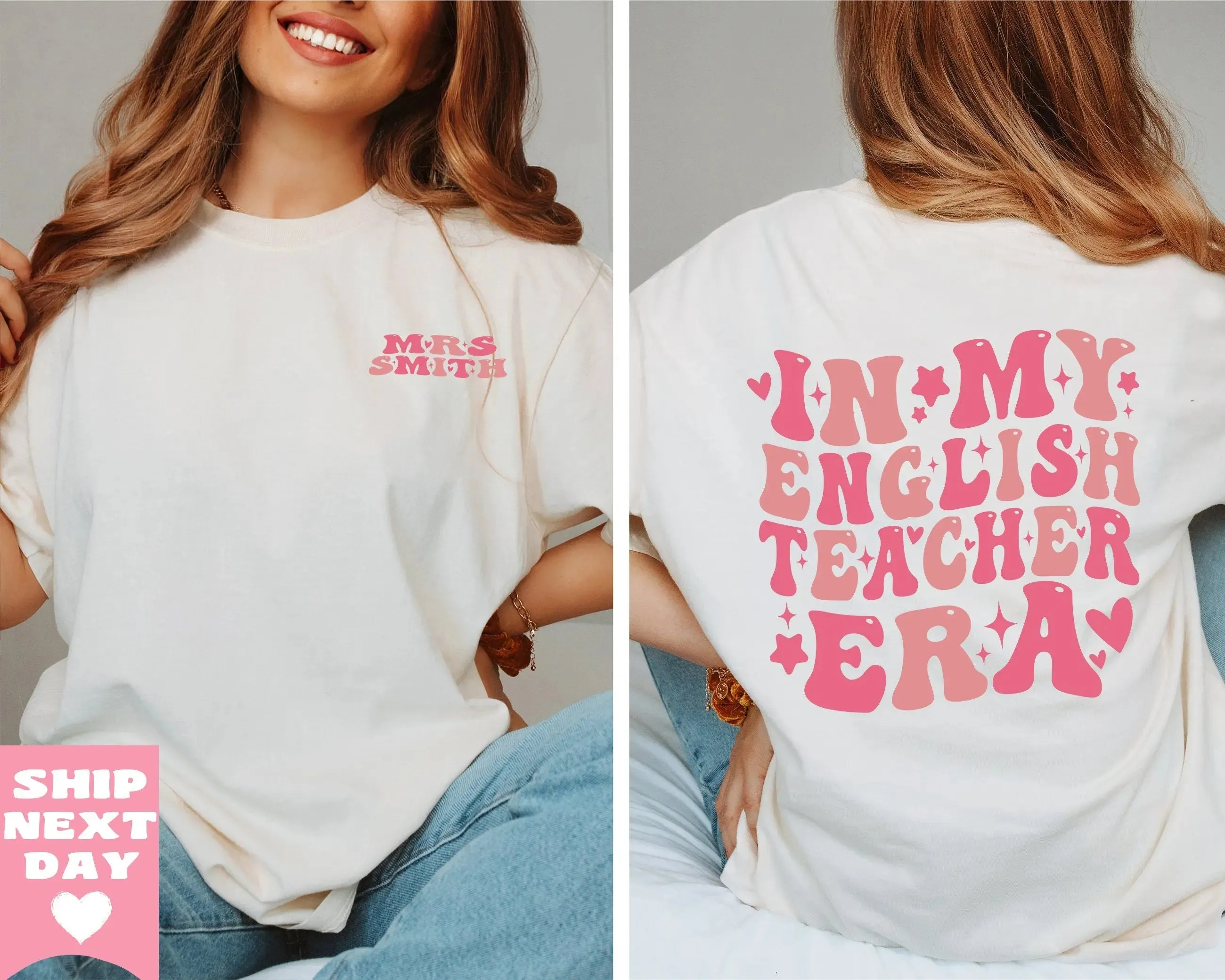 In My English Teacher Era Shirt, Retro English Teacher Shirt, English Teacher Gift, Funny Teacher Tee, ESL Teacher Shirt, In My Teacher Era