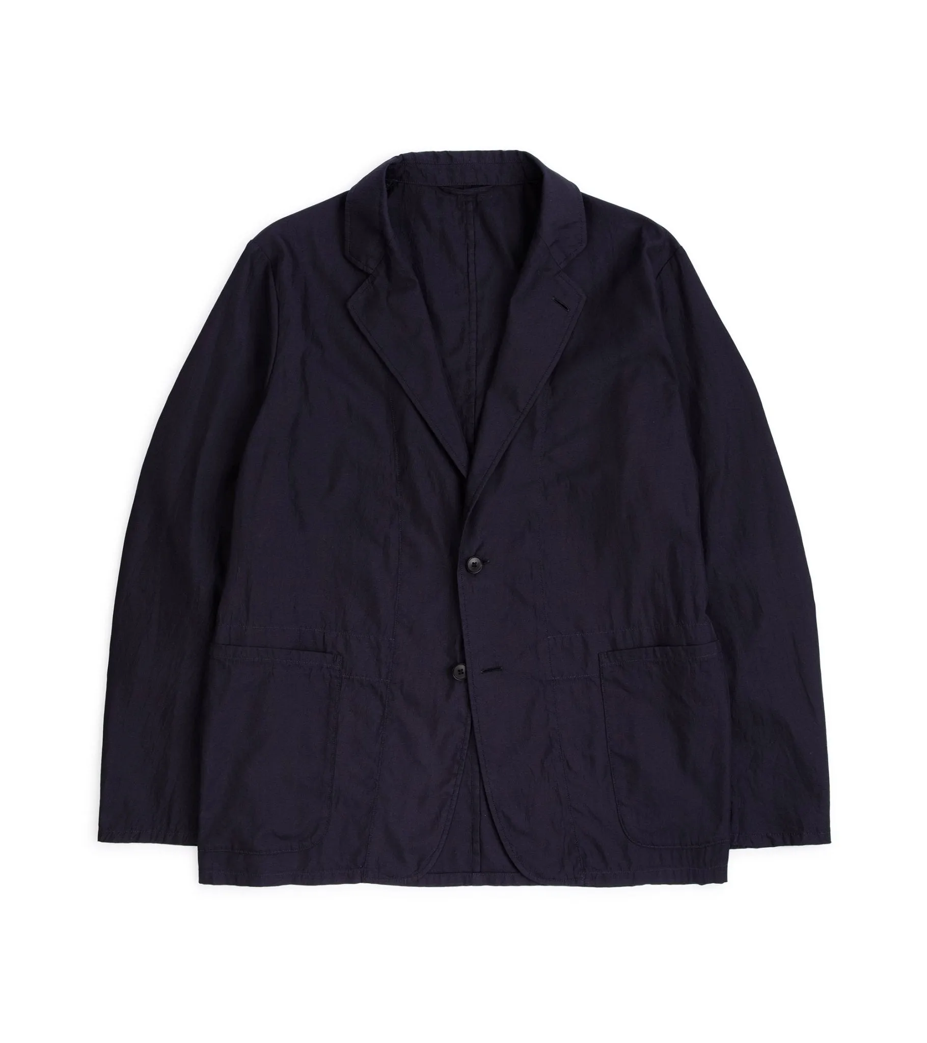 Kaptain Sunshine Cotton Silk Easy Jacket: Navy