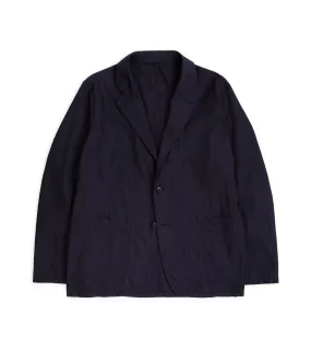 Kaptain Sunshine Cotton Silk Easy Jacket: Navy