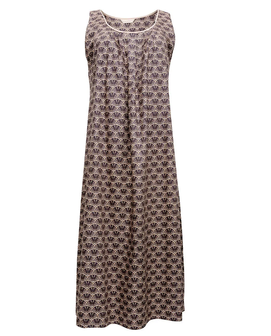 Lana Geo Print Long Nightdress