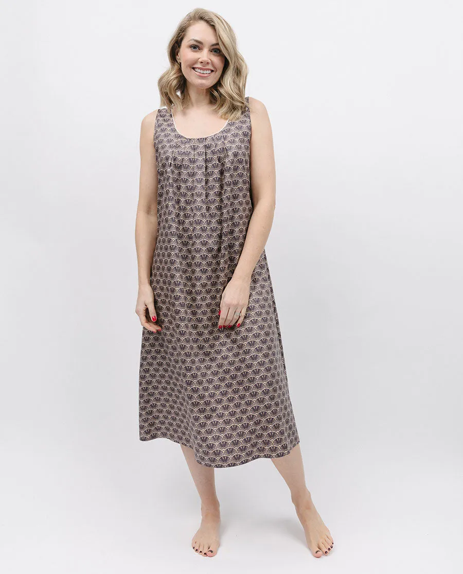 Lana Geo Print Long Nightdress