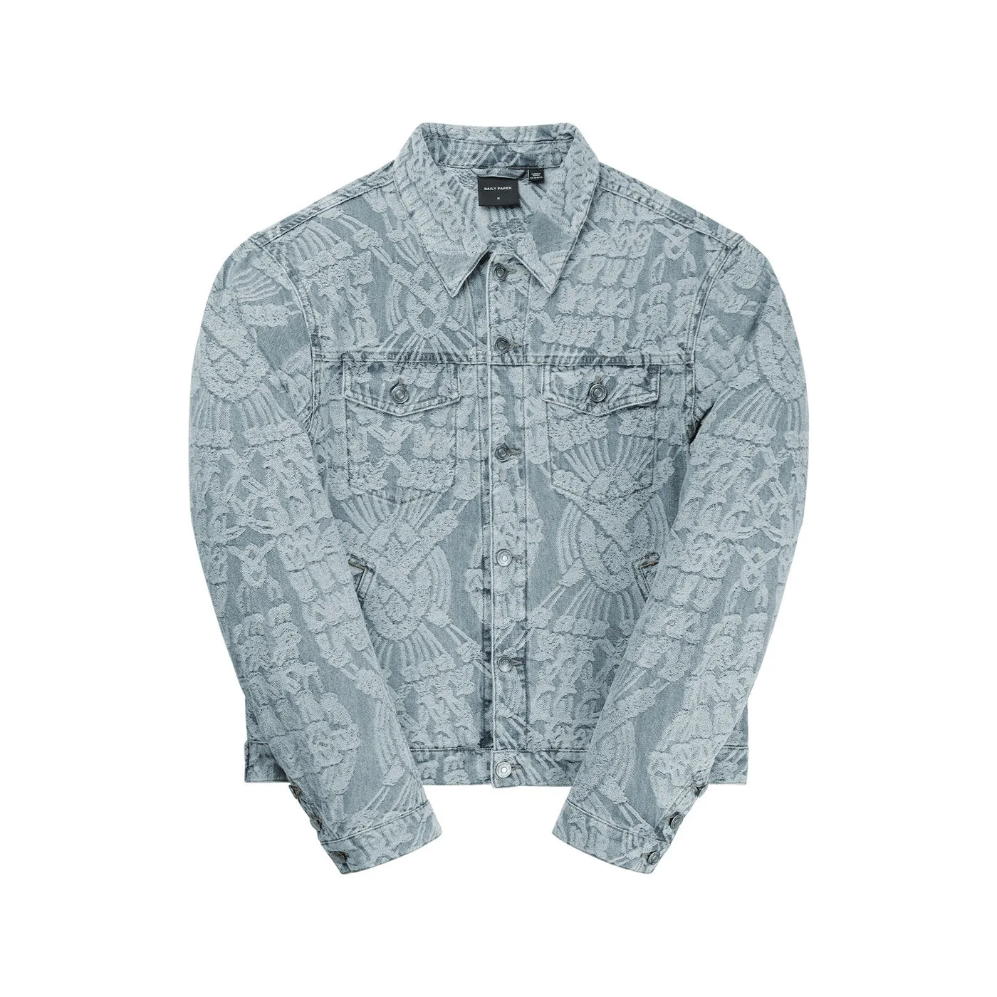 Light Blue Settle Macrame Denim Jacket