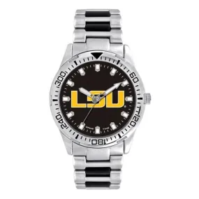 Louisiana State University Logo Mens Heavy Hitter Watch - Bracelet - Color Logo