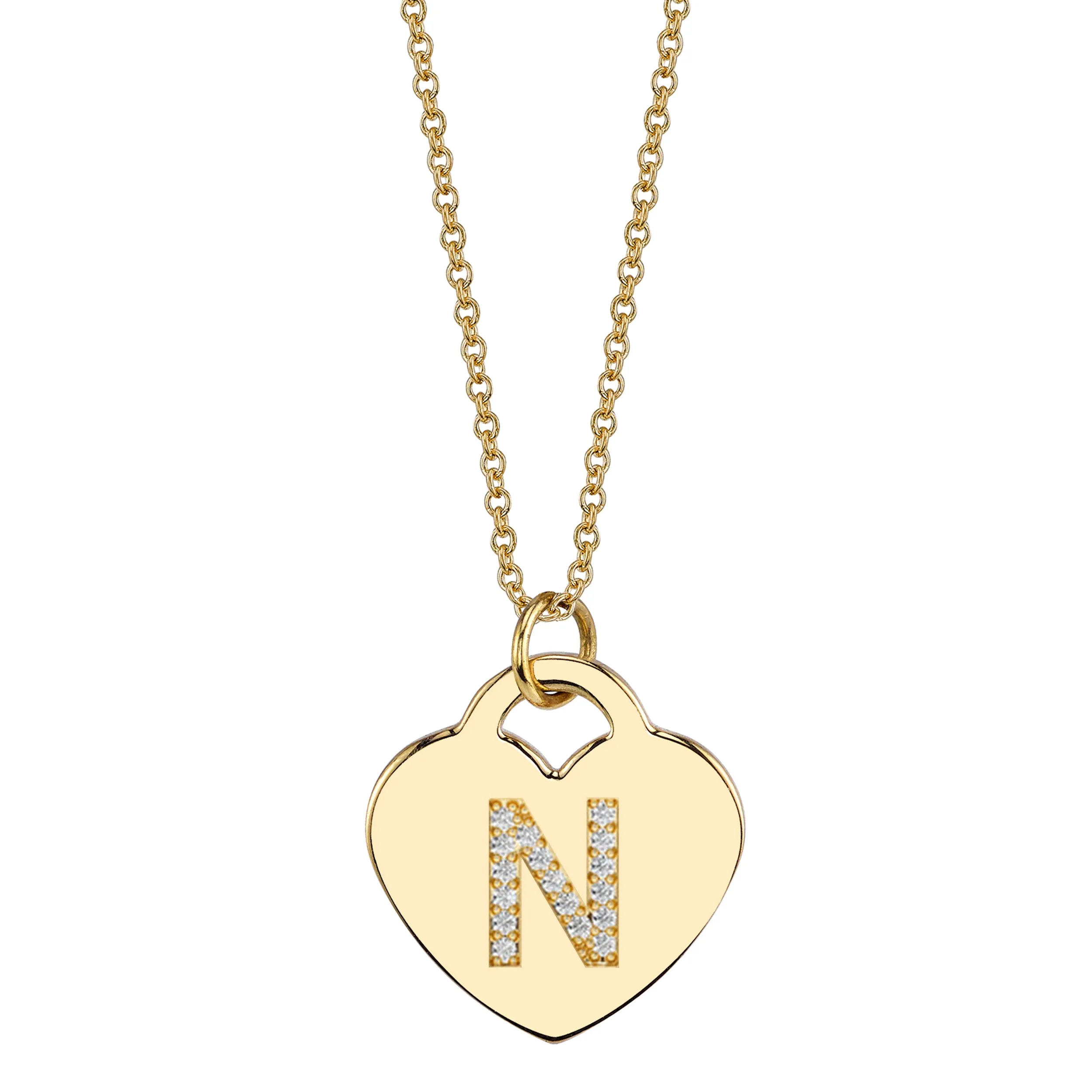 Love Initial Birthstone Necklace (A - Z)