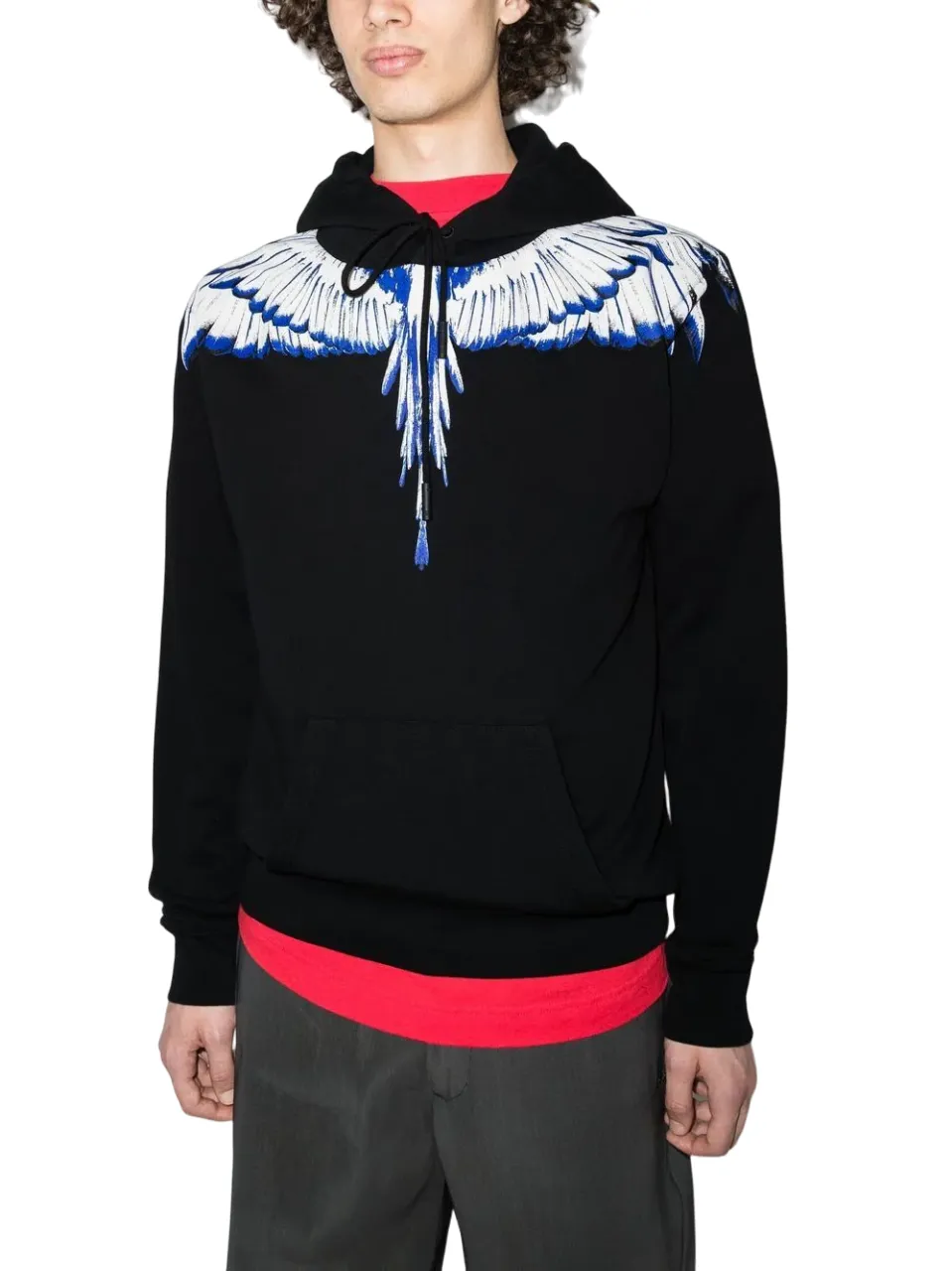 Marcelo Burlon Icon Wings Regular Hoodie Black White