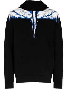 Marcelo Burlon Icon Wings Regular Hoodie Black White